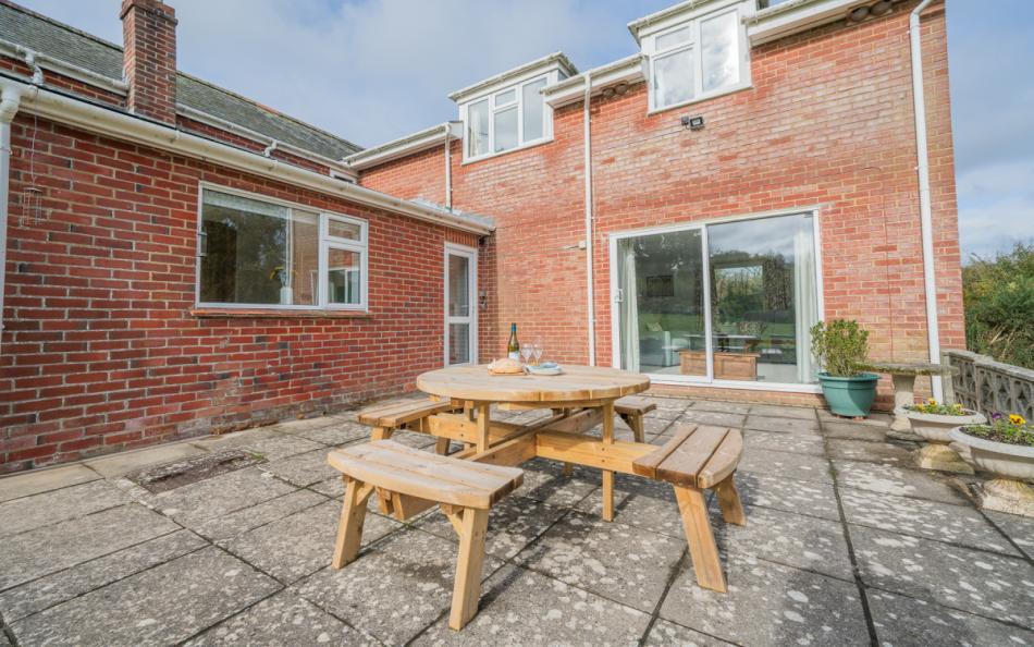Patio at Brogenslade 