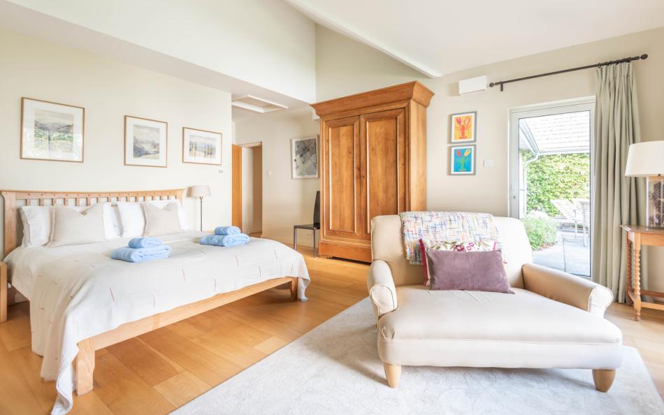 The master bedroom at Fairyfield