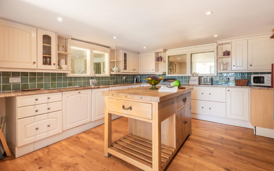 Large kitchen at Perrotts holiday cottage