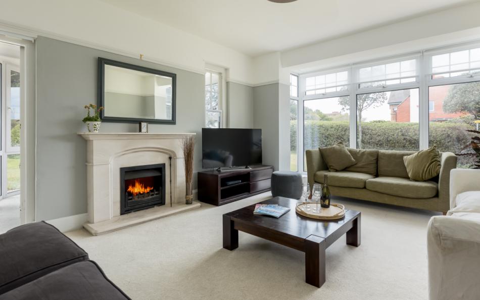 sofas by the fire at White Lady