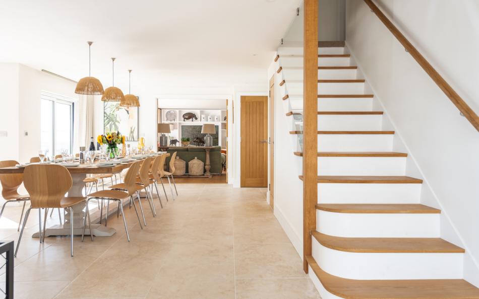 Stairs at Longstone holiday cottage