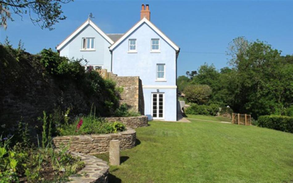 Side exterior and garden at Burnt House