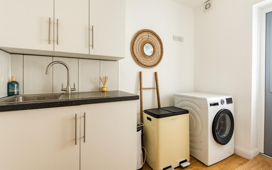 Utility room area by the side front door at Ambleside