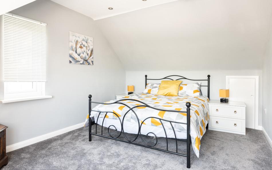 Bedroom 2-with sea views at 1 Crestfields