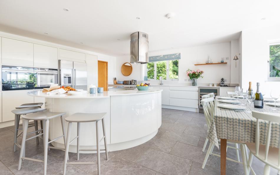 kitchen area at The Sands Salcombe