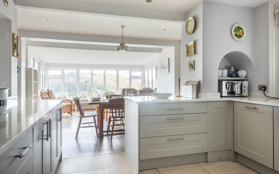 open plan living space at The Ridings in Slacombe