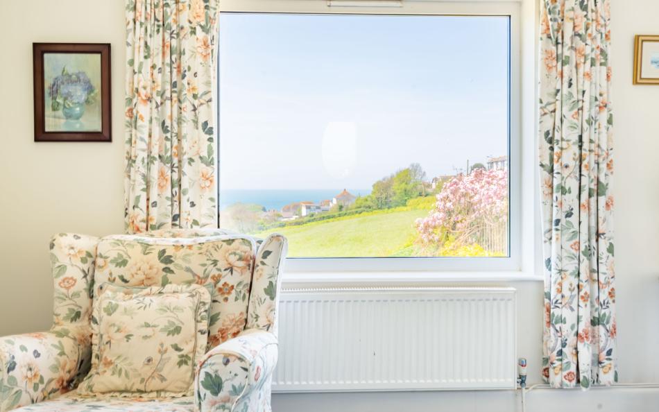 View from sitting room at Double Gates 