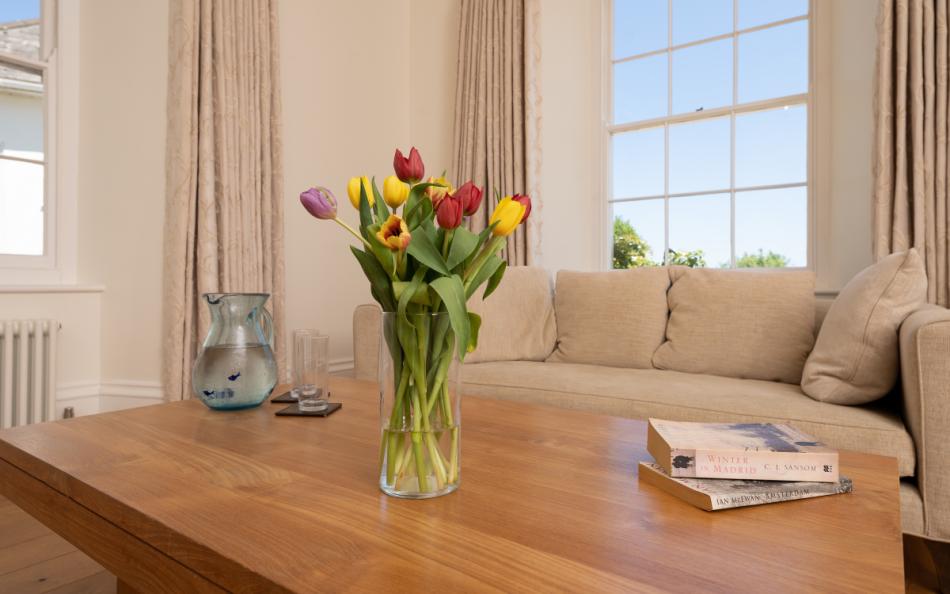 Reading table at Holset House