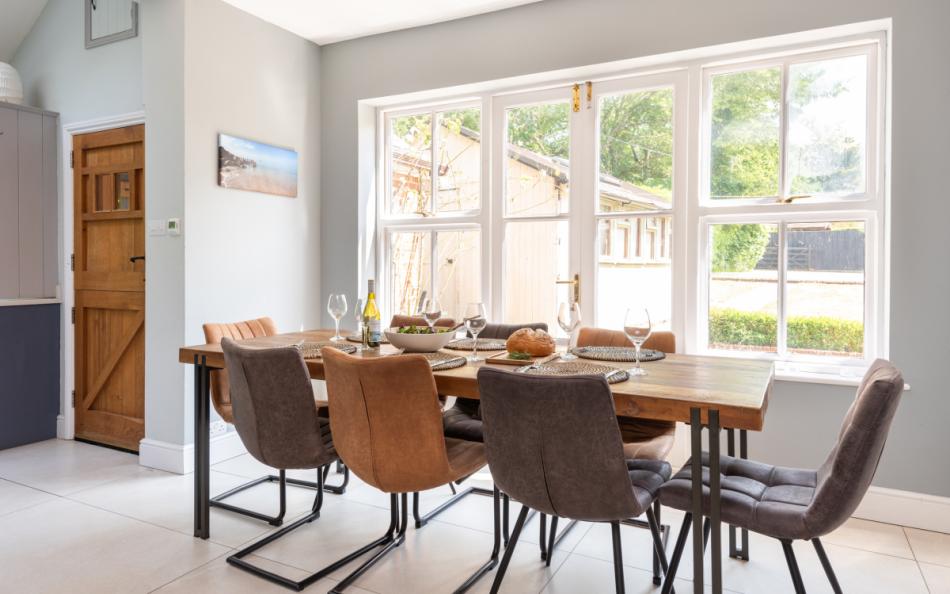 Dining area at Corner Cottage