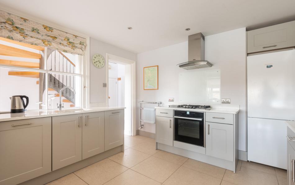 kitchen with oven at The Ridings in Slacombe