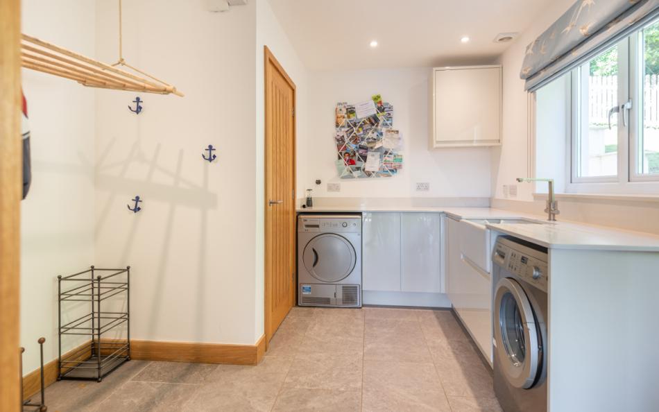 utility room at The Sands Salcombe