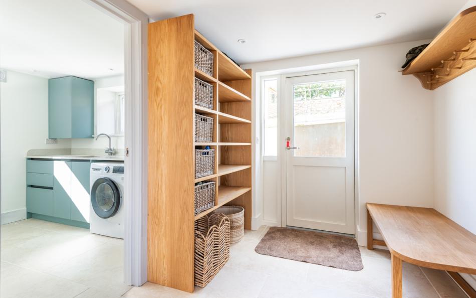 Utility room at Longstone holiday cottage