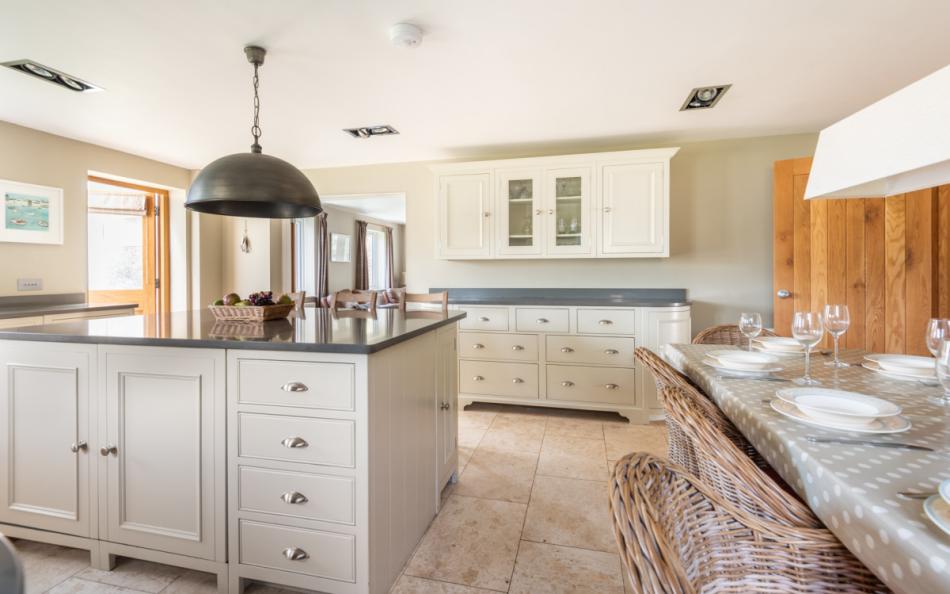 Plenty of workspace for preparing holiday feasts at Clover Cottage