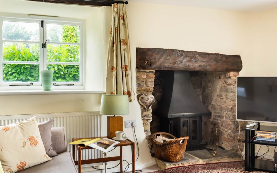 Cosy wood burner at Dower House