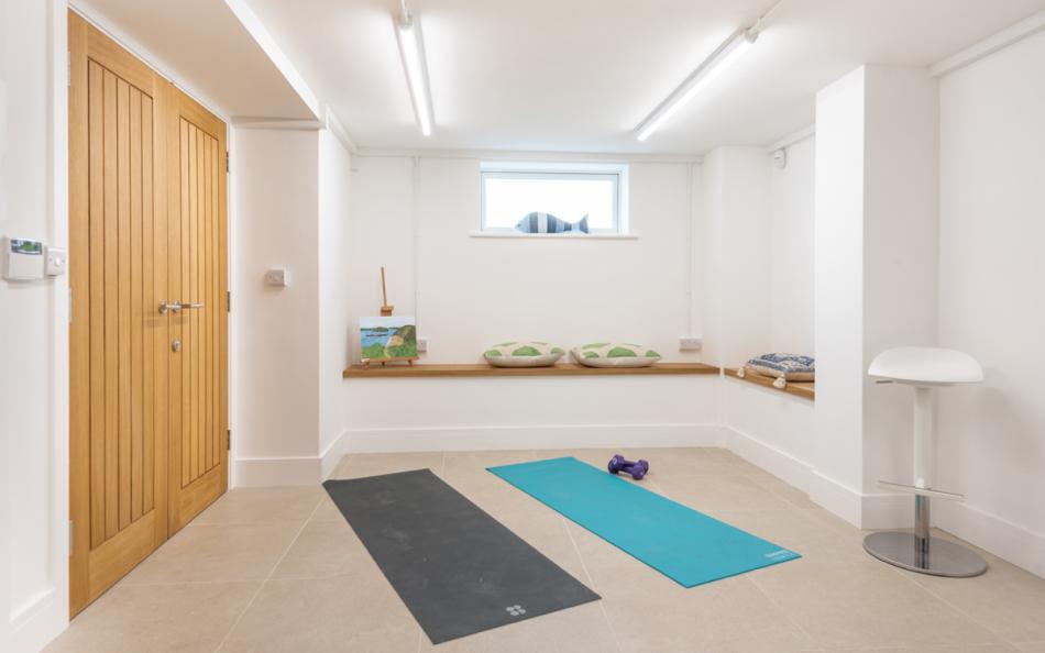 Exercise area at Longstone holiday cottage
