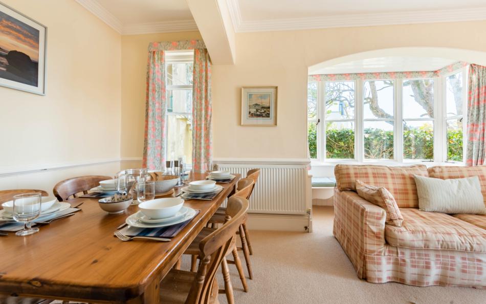 dining area at The Ridings in Slacombe