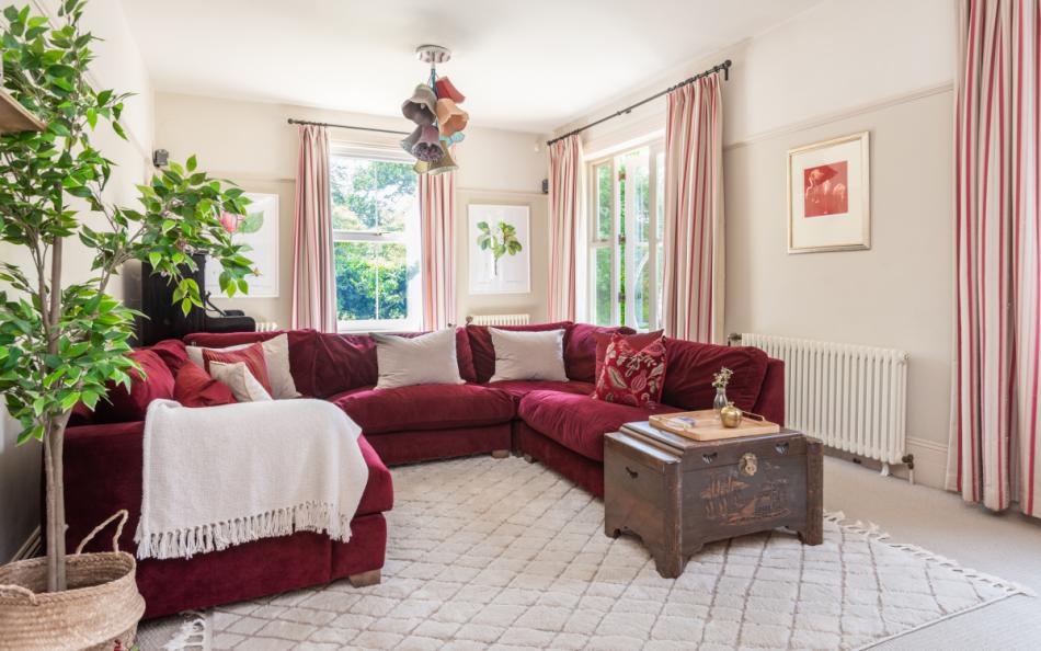 Living room at Corner Cottage