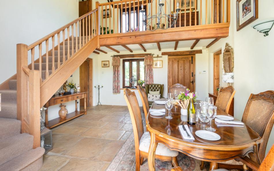 Beautiful dining space at Auton Court