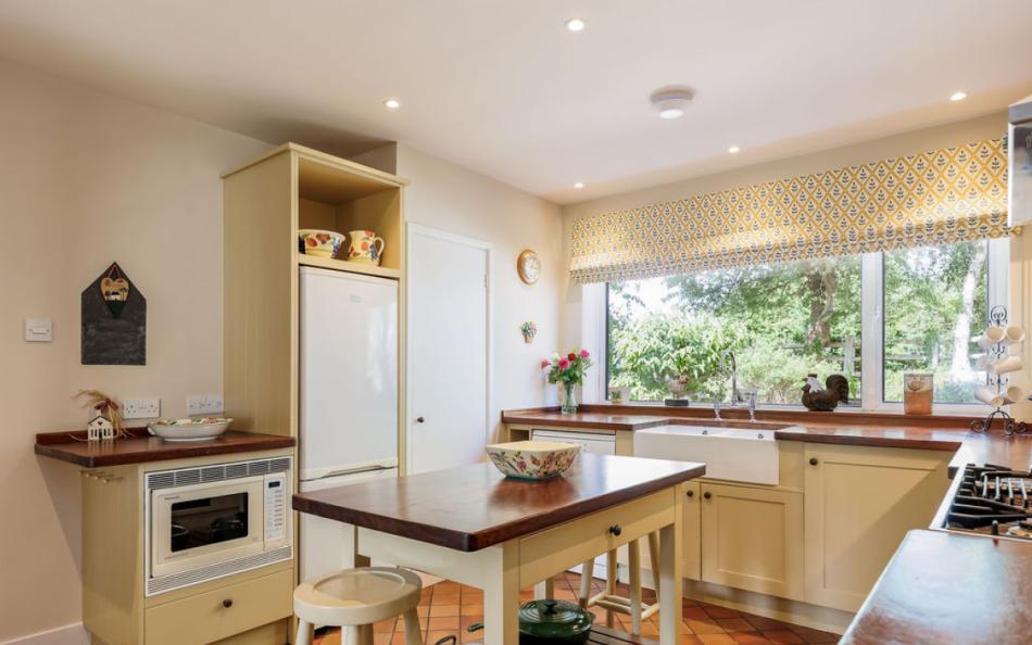 cottage kitchen at Old Farm Cottage