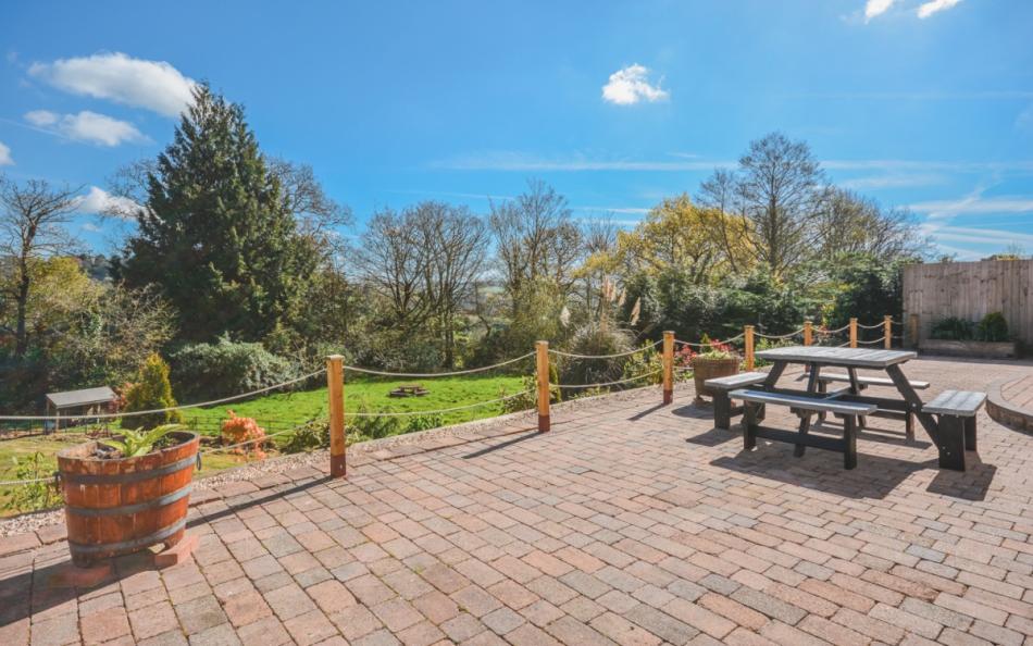 patio with views at Rhododendron House