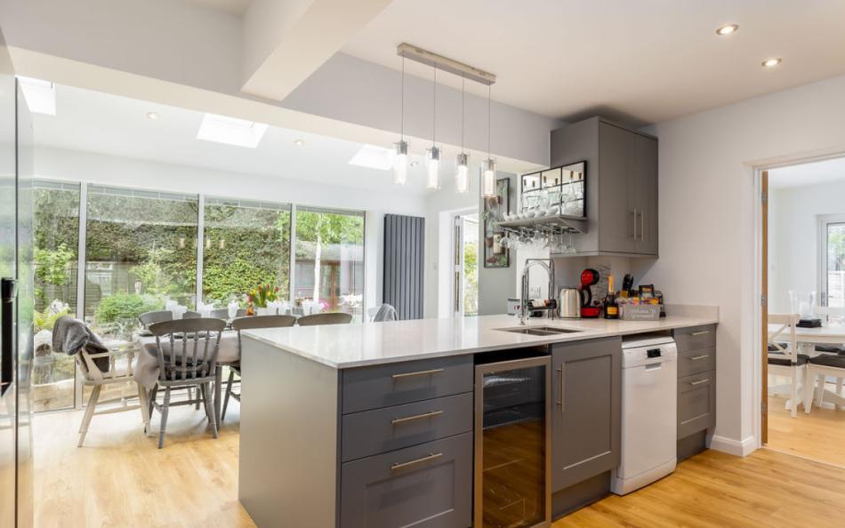 kitchen to dining area at Greenwood