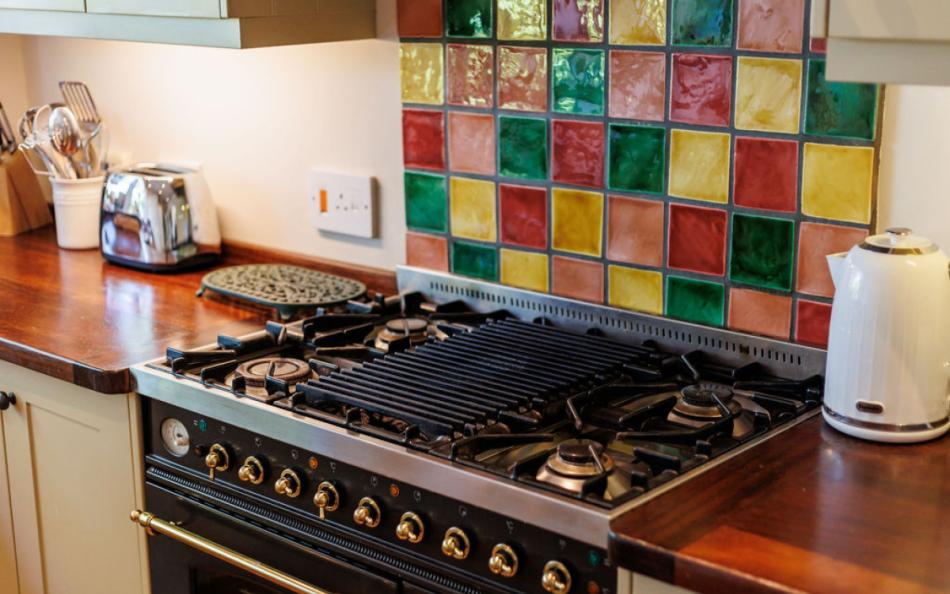 range oven at Old Farm Cottage