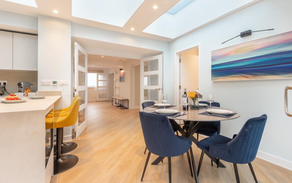 The kitchen dining space at Agincourt