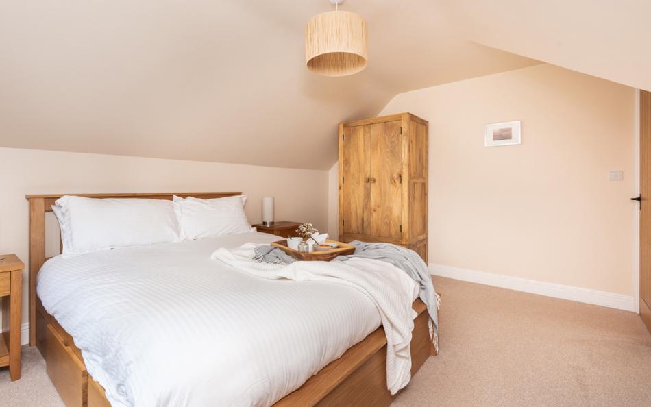 Double bedroom at Gorselands Cottage