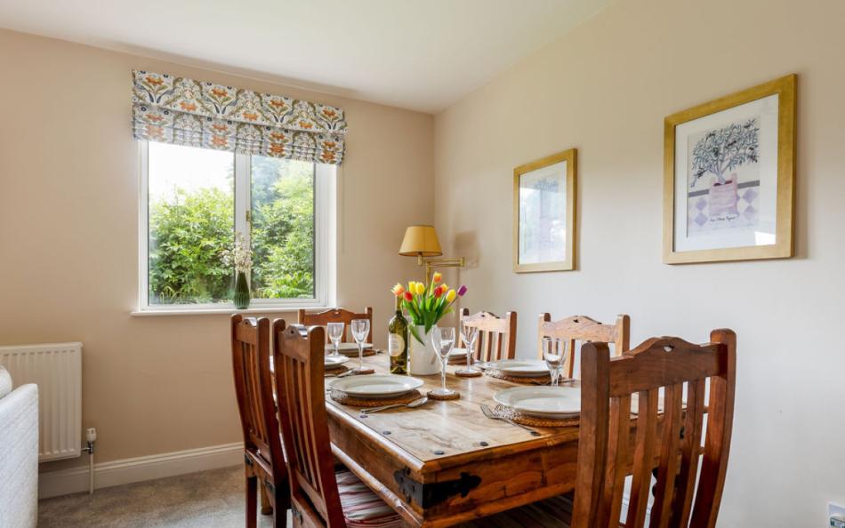 dining area at Old Farm Cottage