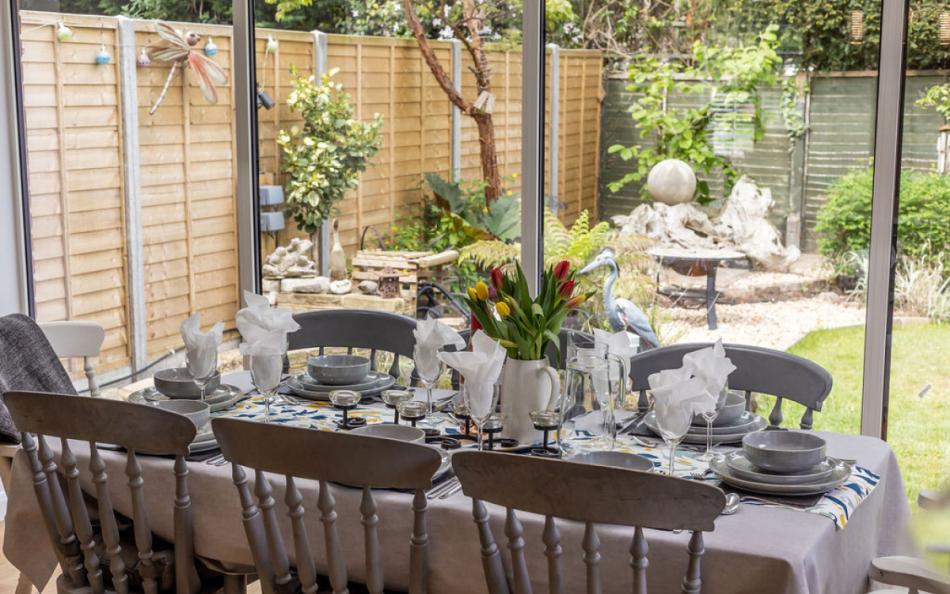 dining area by rear garden at Greenwood