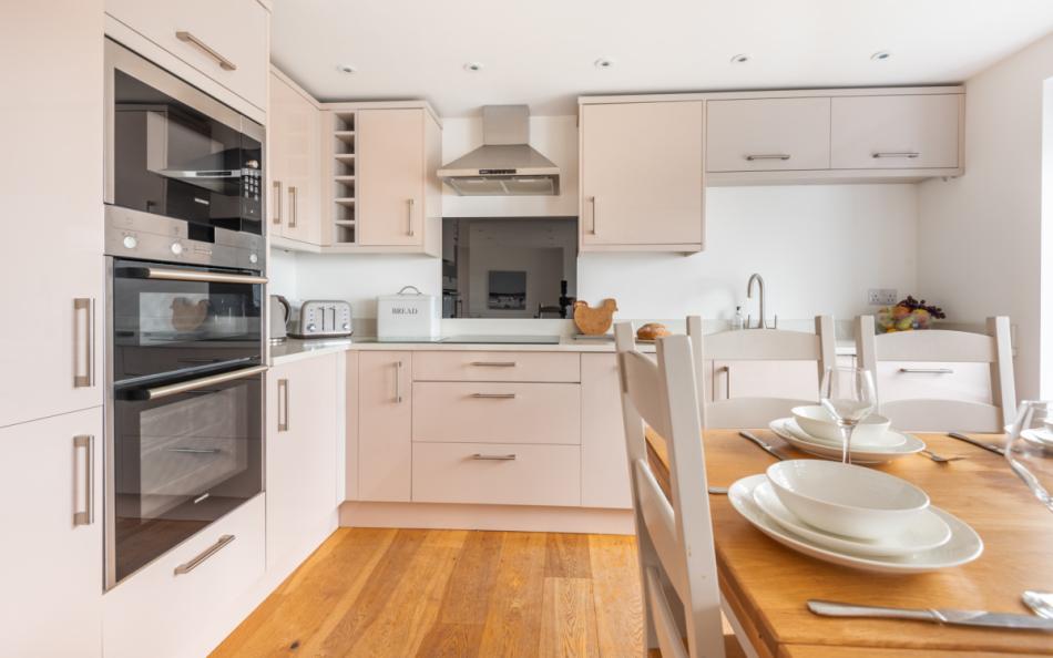 modern kitchens and dining areas