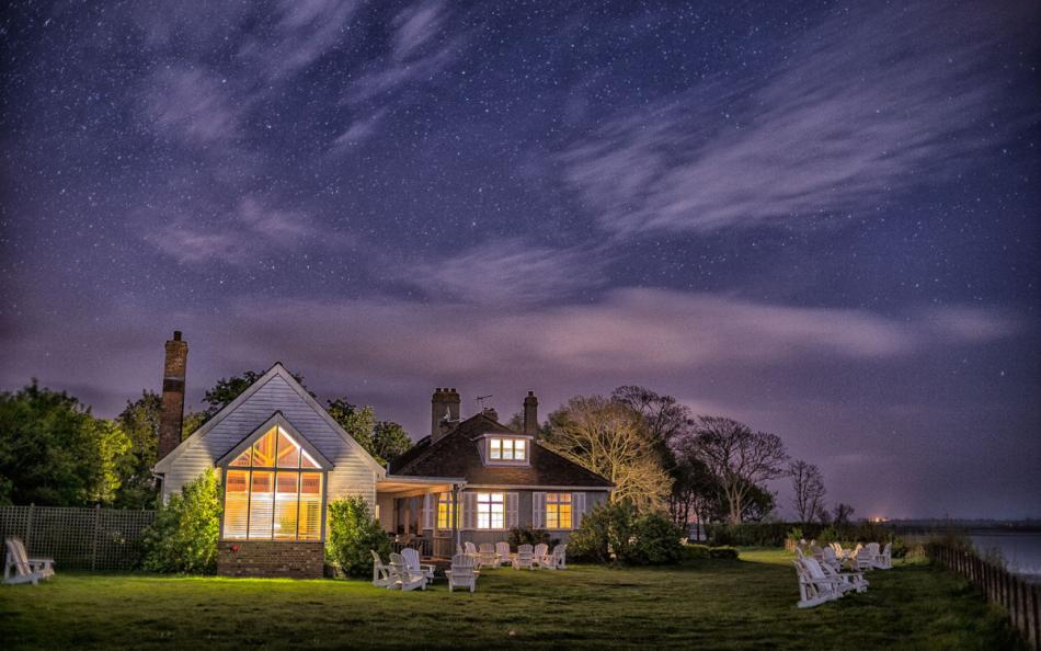 Captain's House in Osea Island in Essex, large Essex holiday house sleeps 22