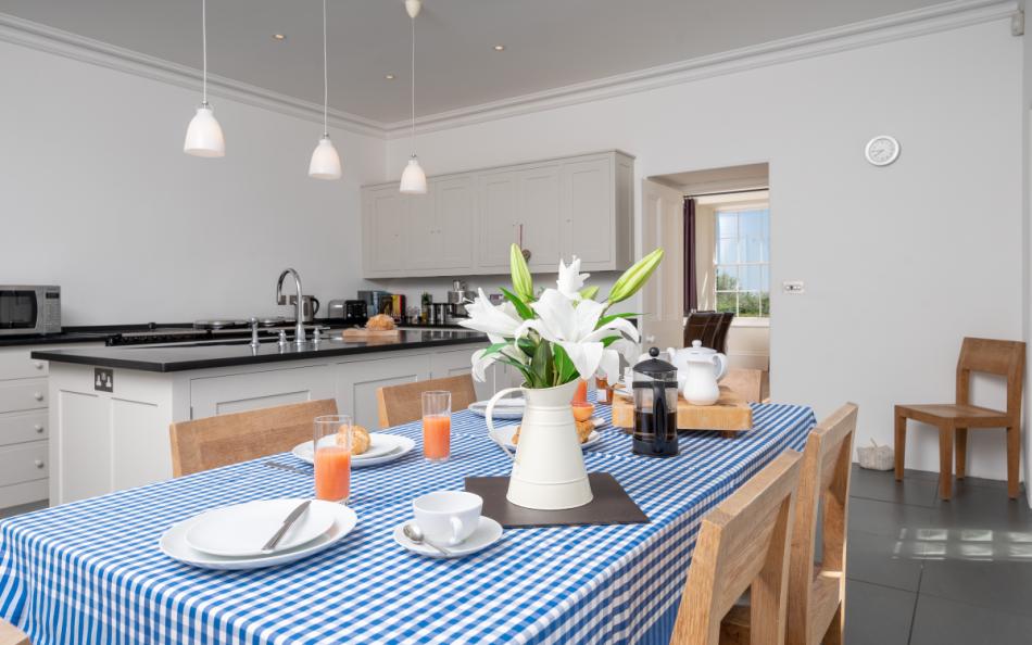 Large, modern and well equipped kitchen at Holset House