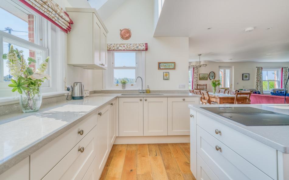kitchen to lounge at Ivy Cottage