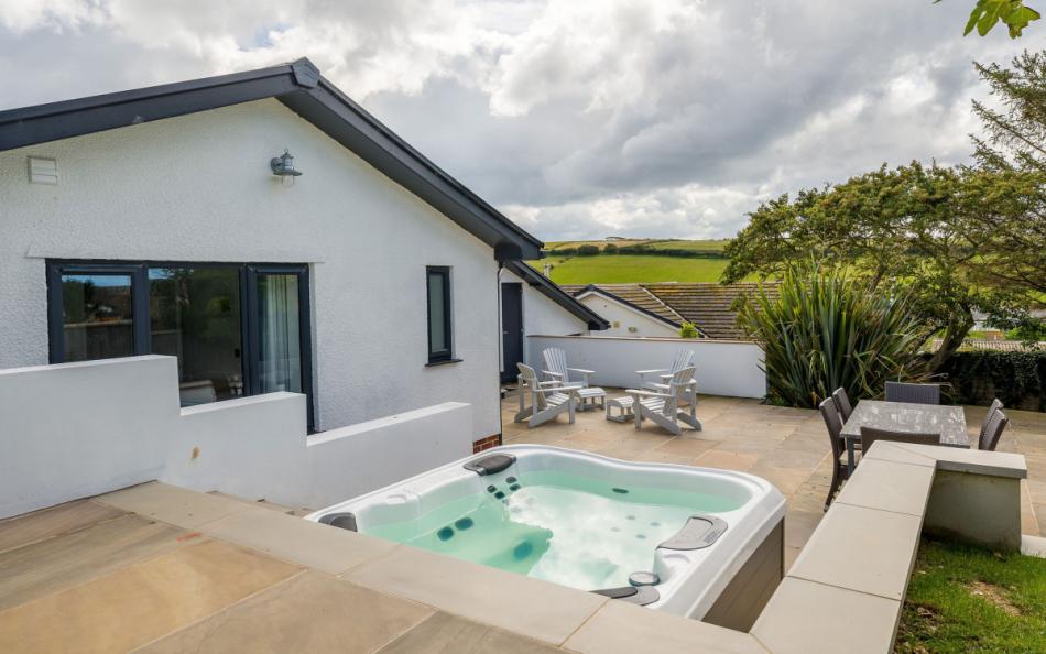 Welcome to Osprey holiday house in Hope Cove with Hot Tub, sleeps 8 guests