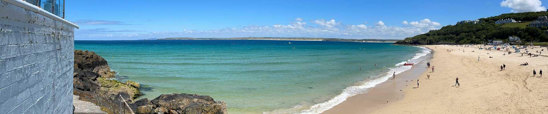 Large & spacious holiday cottages available in Carbis Bay, Cornwall close to beautiful beaches & coastal walks suitable for families and group bookings