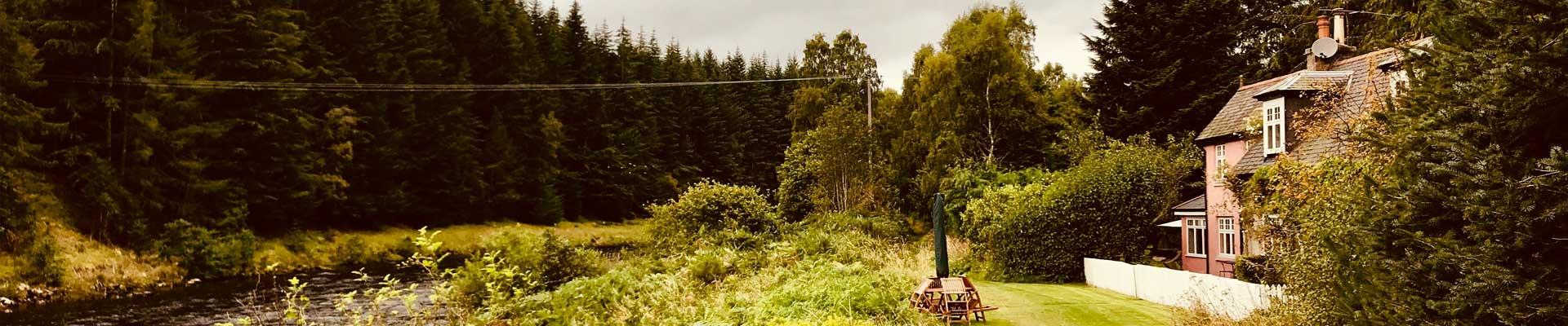 Relax in large holiday cottages in Ballater, Aberdeenshire a beautiful spot for riverside and woodland walks