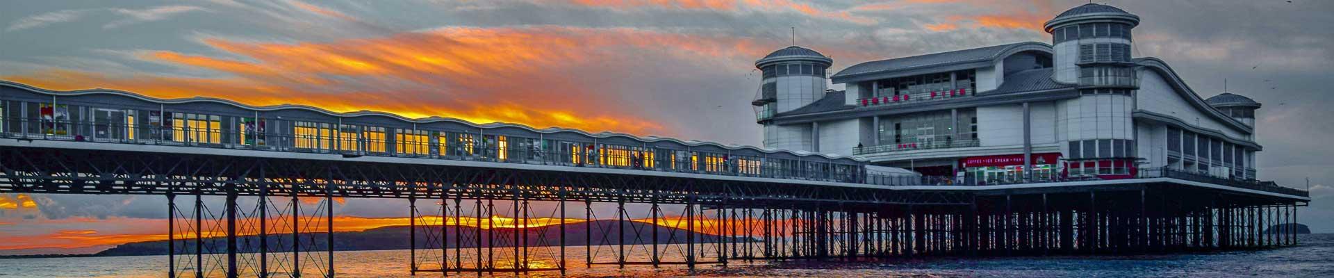 Beautiful sunsets and beach walks to enjoy when staying in Weston Super Mare, Somerset