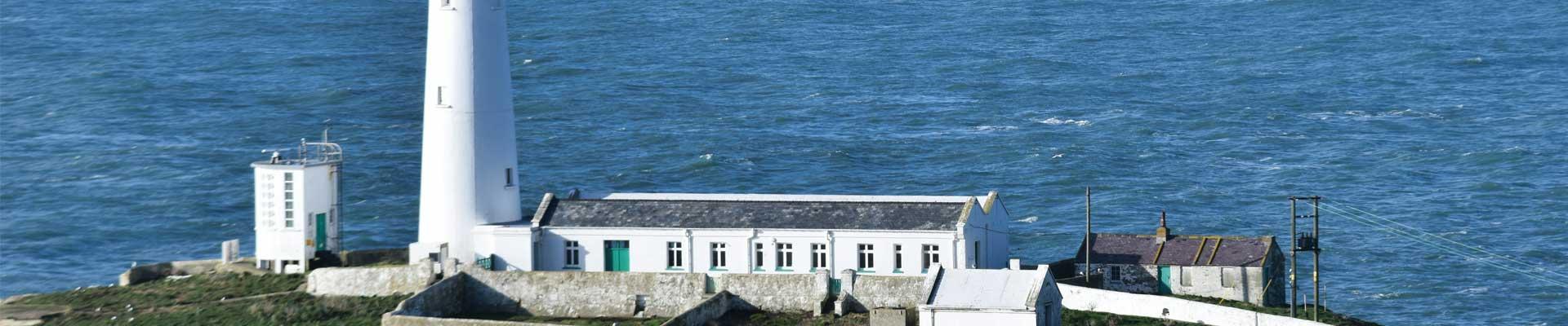 From this Holyhead doorway enjoy endless ocean views