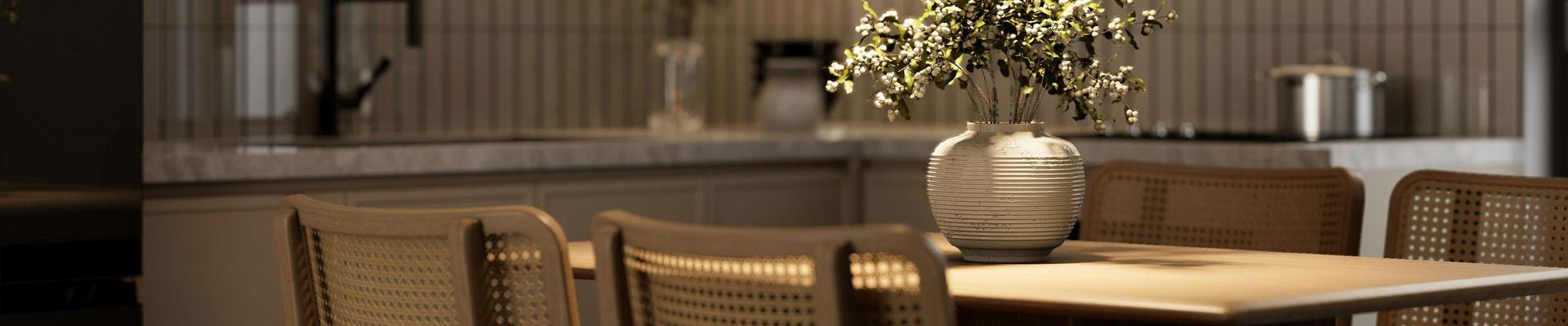 Large and spacious holiday cottages with stunning calmly decorated kitchens available in Saundersfoot